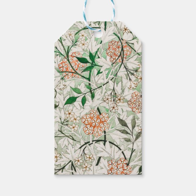 Étiquettes-cadeau William Morris Jasmine Garden Flower Classic (Devant)