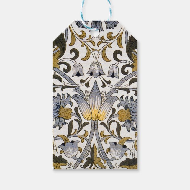 Étiquettes-cadeau William Morris Lodden Fleur florale (Devant)