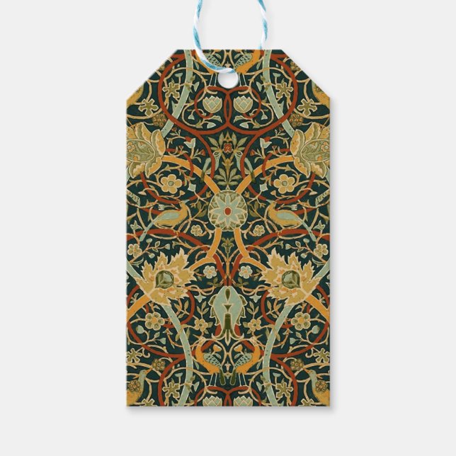 Étiquettes-cadeau William Morris Perse Art oriental de la moquette (Devant)