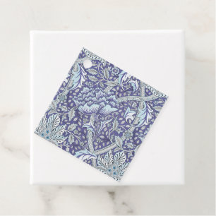 Étiquettes Cadeau William Morris Windrush Motif Bleu Floral