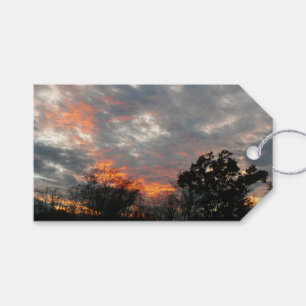 Étiquettes-cadeau Winter Sunset Nature Paysage Photographie