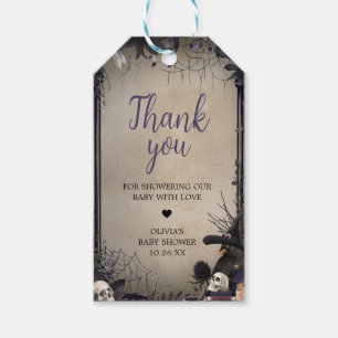Étiquettes-cadeau Witchy Gothic Halloween Baby shower Favoriser Tags
