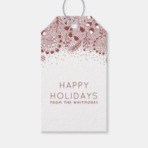Étiquettes-cadeau Wonderland Happy Holidays