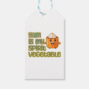 Étiquettes-cadeau Yam Is My Spirit Vegetable Classic