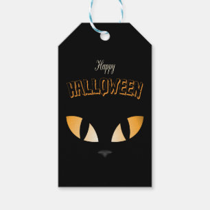 Étiquettes-cadeau Yeux de chat fantaisie - Halloween