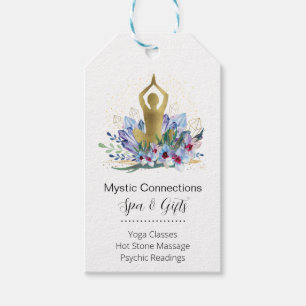 Étiquettes-cadeau Yoga Instructeur Energie Guérisseur Cristaux Reiki