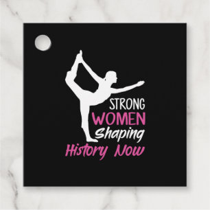 Étiquettes Cadeau Yoga Lover   Femme forte Yoga