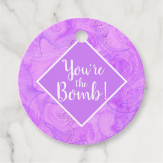Étiquettes Cadeau you're the bomb Christmas spa  Note Card
