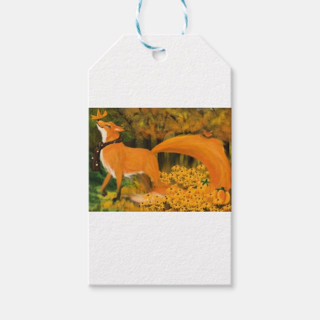 Étiquettes-cadeau Zorrito d'Automne (Devant)