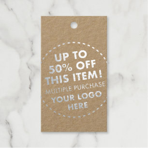 Étiquettes Cadeaux 50% DE RÉDUCTION Achat en gros personnalisé Kraft