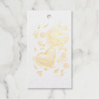 Étiquettes Cadeaux Amour romantique en fleurs