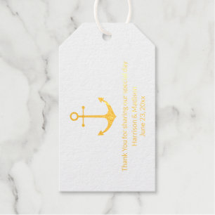Étiquettes Cadeaux Ancrage nautique mariage favorise