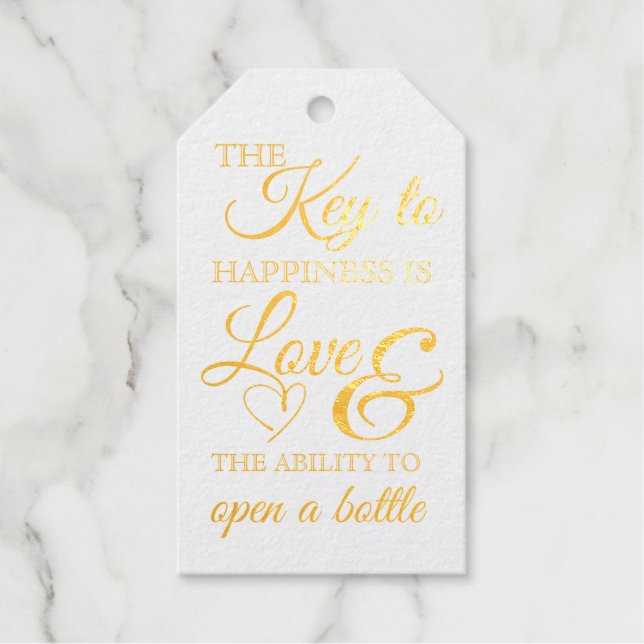 Étiquettes Cadeaux Balise pour la préférence de clé (Recto)