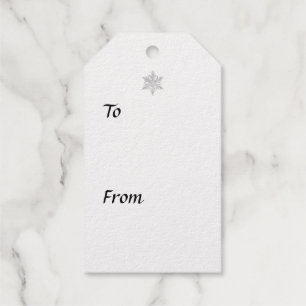 ÉTIQUETTES CADEAUX BENTLEY WILSON SNOWFLAKE CADEAU TAG