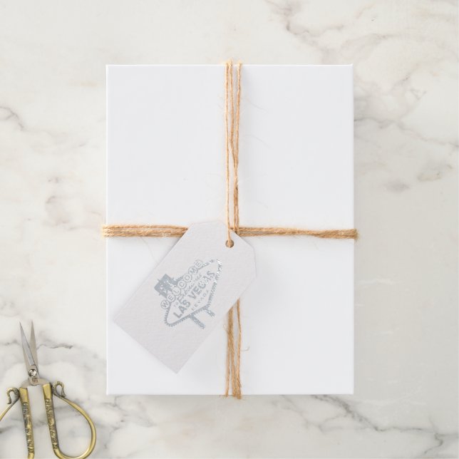 Étiquettes Cadeaux Bienvenue à Las Vegas (Avec de la ficelle)