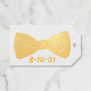 Étiquettes Cadeaux Bow Cravate Bowtie Mariage Groomsmen Prom Formel