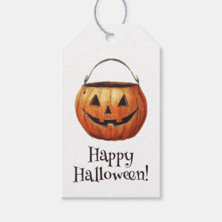 Étiquettes Cadeaux Citrouille Halloween