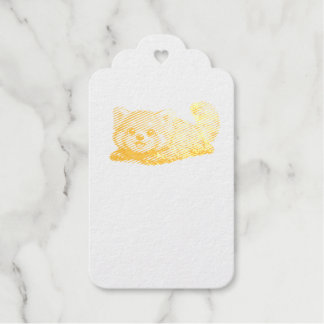 Étiquettes Cadeaux Conception d'animal Kawaii de Panda Rouge Mignon s