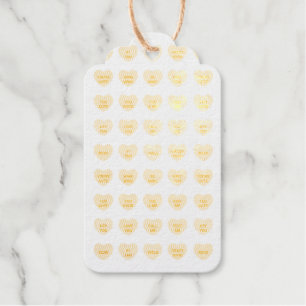 Étiquettes Cadeaux Cute girly fun conversation personnalisée bonbons