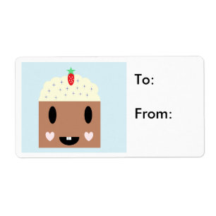 Étiquettes-cadeaux de cupcake d'anniversaire