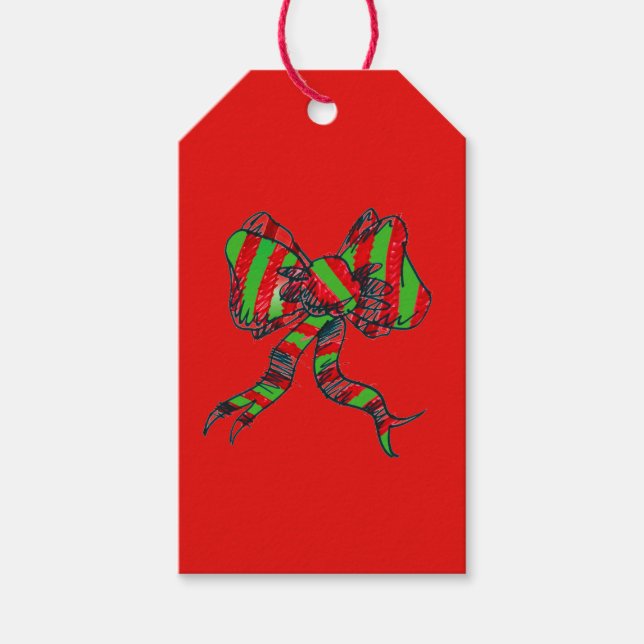 Étiquettes cadeaux de Noël (Devant)