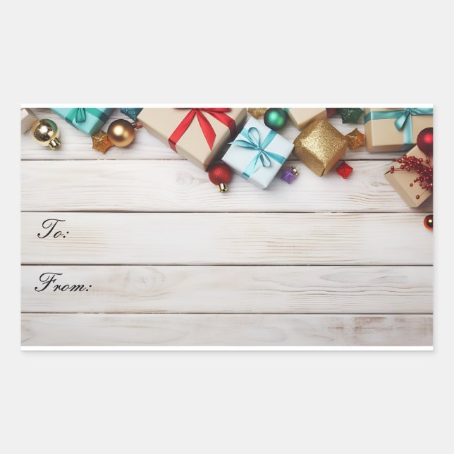 Étiquettes cadeaux de Noël (Devant)