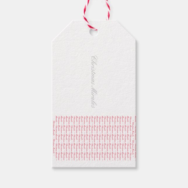 Étiquettes cadeaux de Noël (Devant)