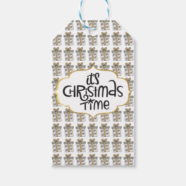 Étiquettes cadeaux de Noël (Devant)