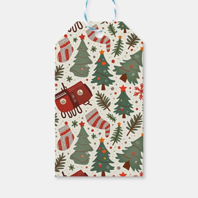 Étiquettes cadeaux de Noël (Devant)