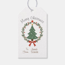 étiquettes cadeaux de Noël