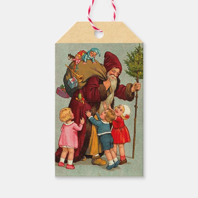 Étiquettes cadeaux de Noël allemand (Devant)