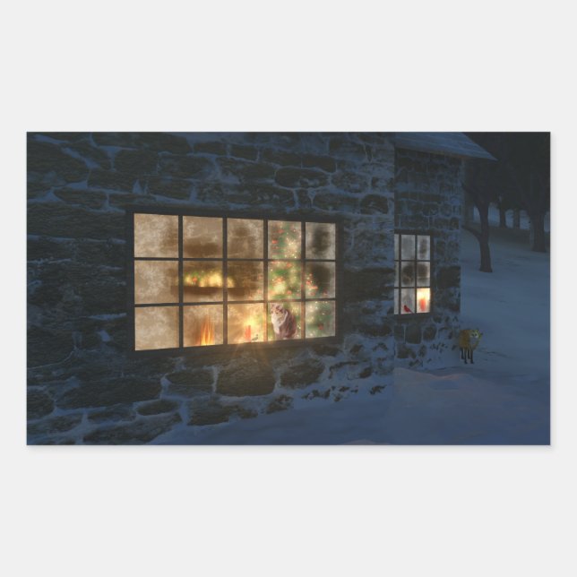 Étiquettes cadeaux de Noël Cwm (Devant)