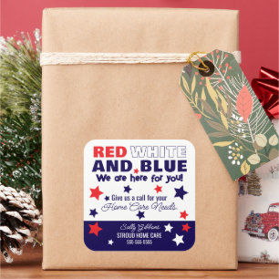 Étiquettes Cadeaux de Parrainage Rouge, Blanc et B