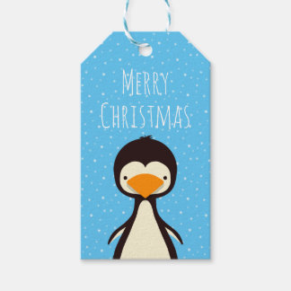 Étiquettes cadeaux de pingouin