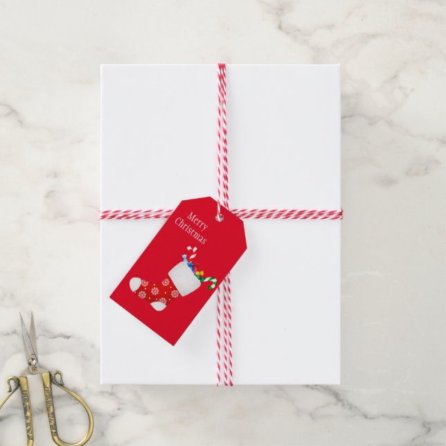 Étiquettes cadeaux de vacances (Avec de la ficelle)
