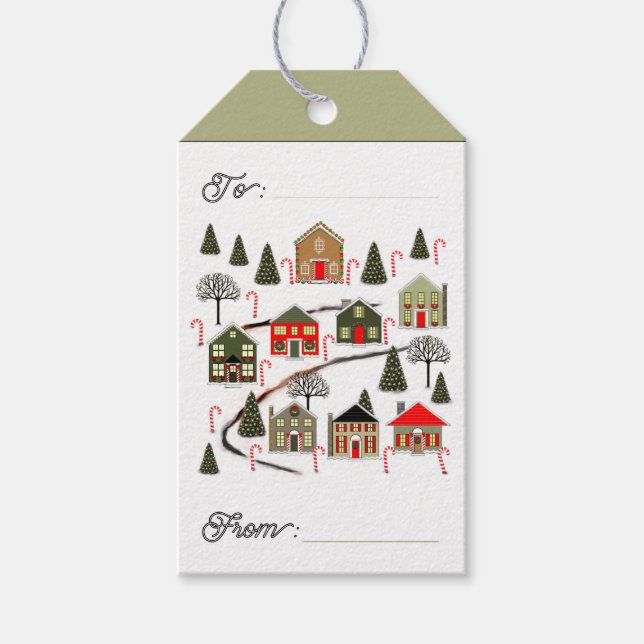 Étiquettes cadeaux de vacances Realtor (Devant)