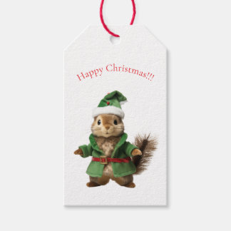 ÉTIQUETTES CADEAUX ÉCUREUIL DE NOËL