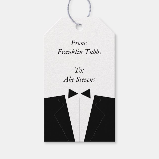 Étiquettes cadeaux Groomsman (Devant)