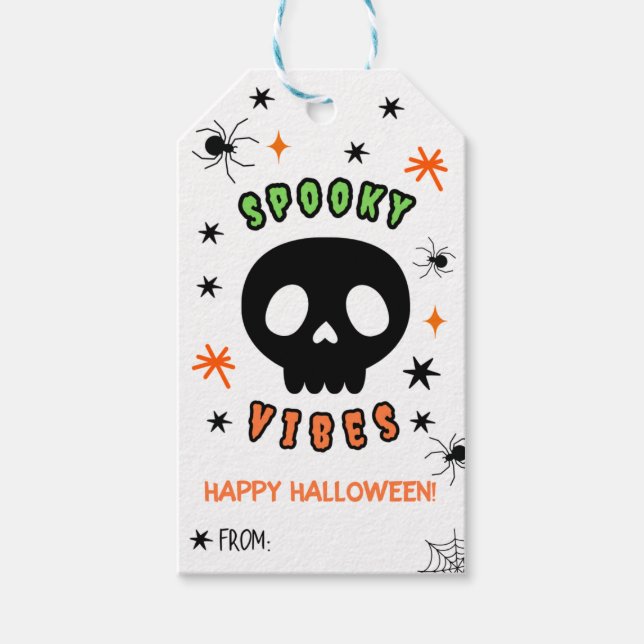 Étiquettes cadeaux Halloween (Devant)
