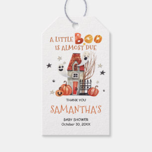 Étiquettes cadeaux Halloween Baby shower Merci