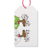 Étiquettes cadeaux Holiday Moose