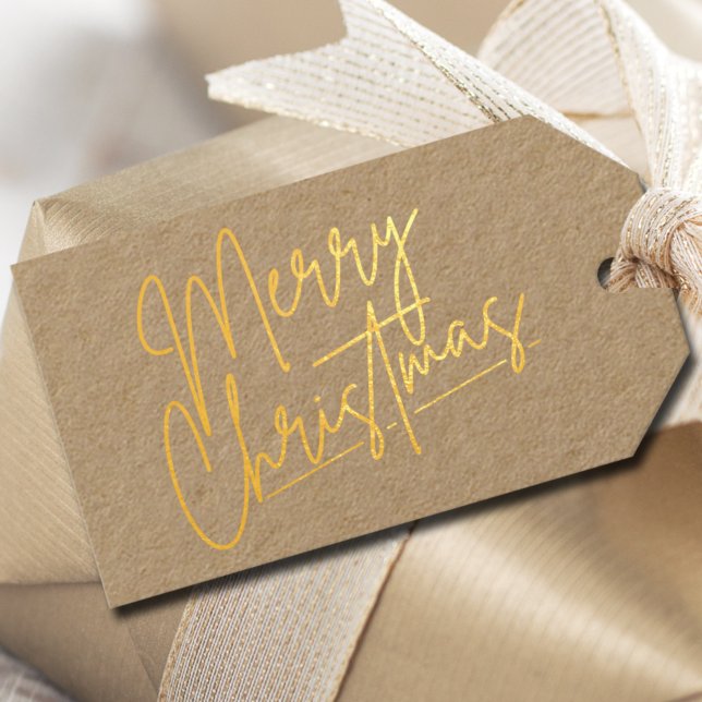 Étiquettes Cadeaux Joyeux Noël Luxe Gold (Créateur téléchargé)