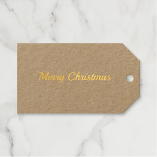 Étiquettes Cadeaux joyeux noël simple feuille cadeau minimum