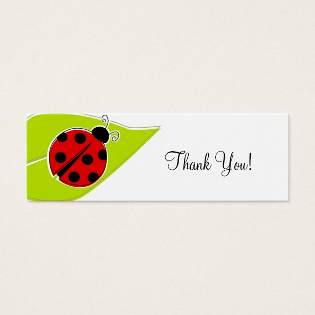 Étiquettes cadeaux Ladybug (Devant)