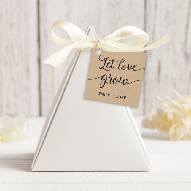 Étiquettes cadeaux 'Laissez l'amour grandir', étiq (Créateur téléchargé)