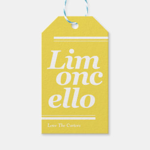 Étiquettes cadeaux Mariage de Limoncello Merci