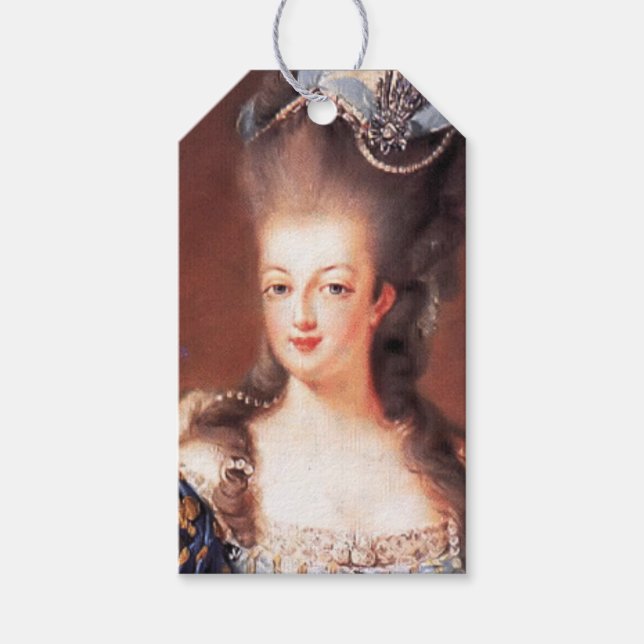 Étiquettes Cadeaux Marie Antoinette Paris Français (Devant)