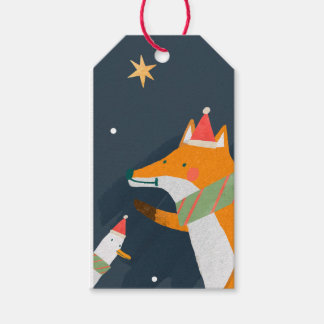 ÉTIQUETTES CADEAUX NOËL RENARD ET CANARD