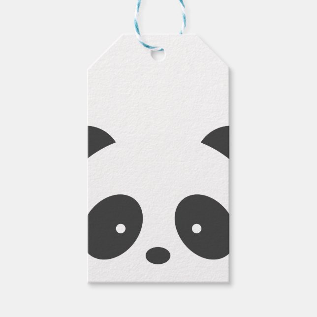 Étiquettes cadeaux Panda (Devant)
