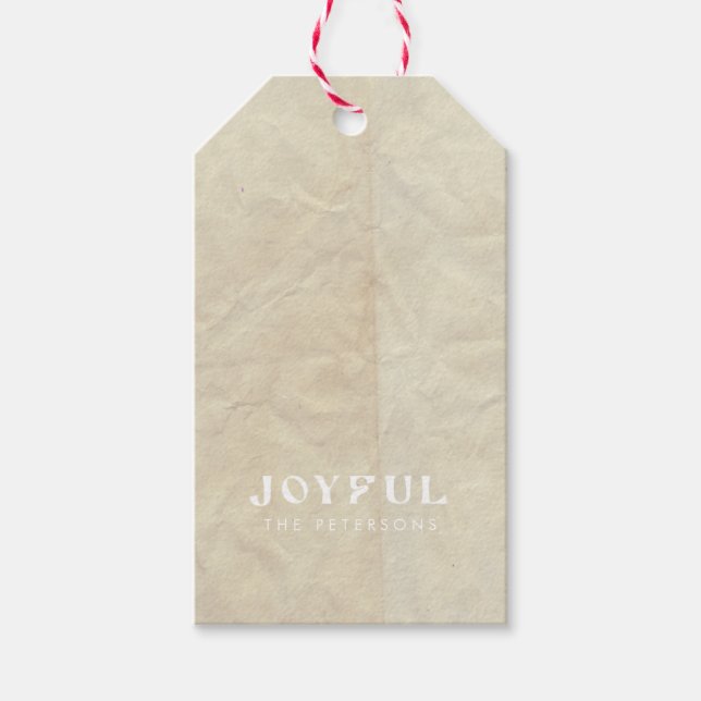 Étiquettes Cadeaux personnalisées minimes modernes (Devant)